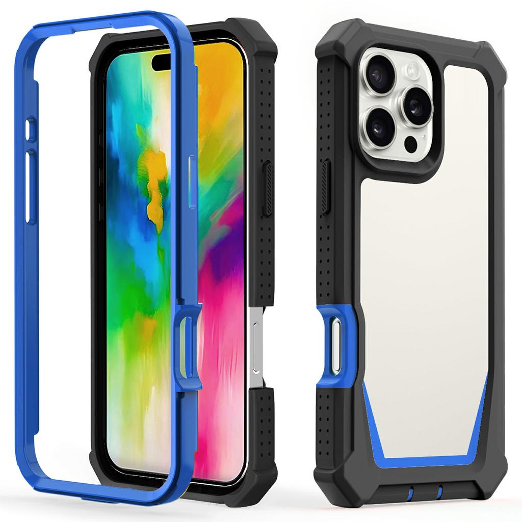 For iPhone 16 Pro Case Detachable 2 in 1 TPU + PC Shockproof Phone Back Cover