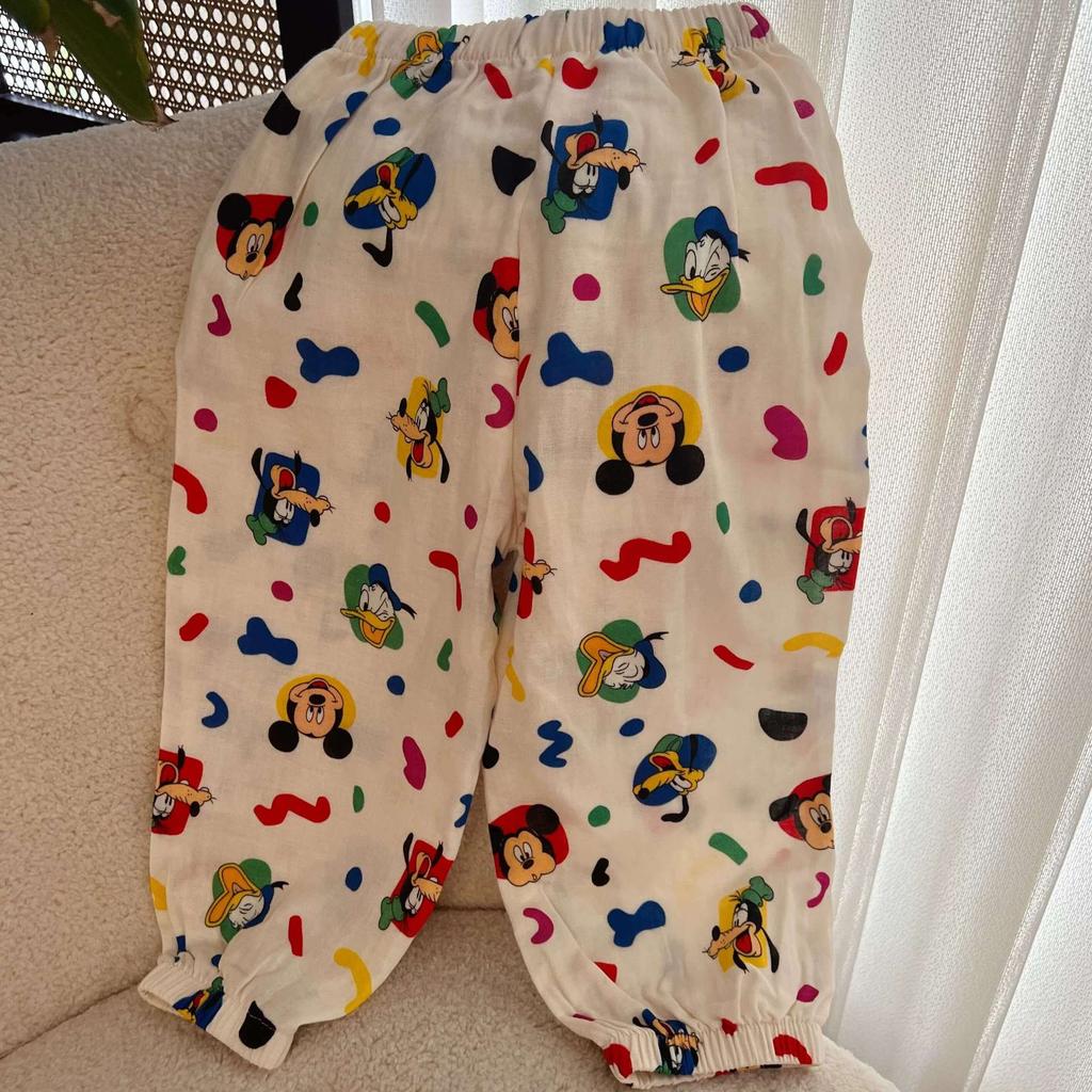 Baby Summer Anti Mosquito Sleep Pants Soft Lightweight Cotton Long Pants for Home and Kindergarten
