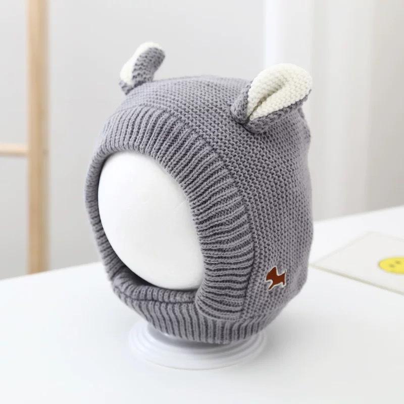 Winter Fleece Thickened Children's Baby Rabbit Ears Ear Protection Baby Boys and Girls Knitted Hat Cute Wool Hat