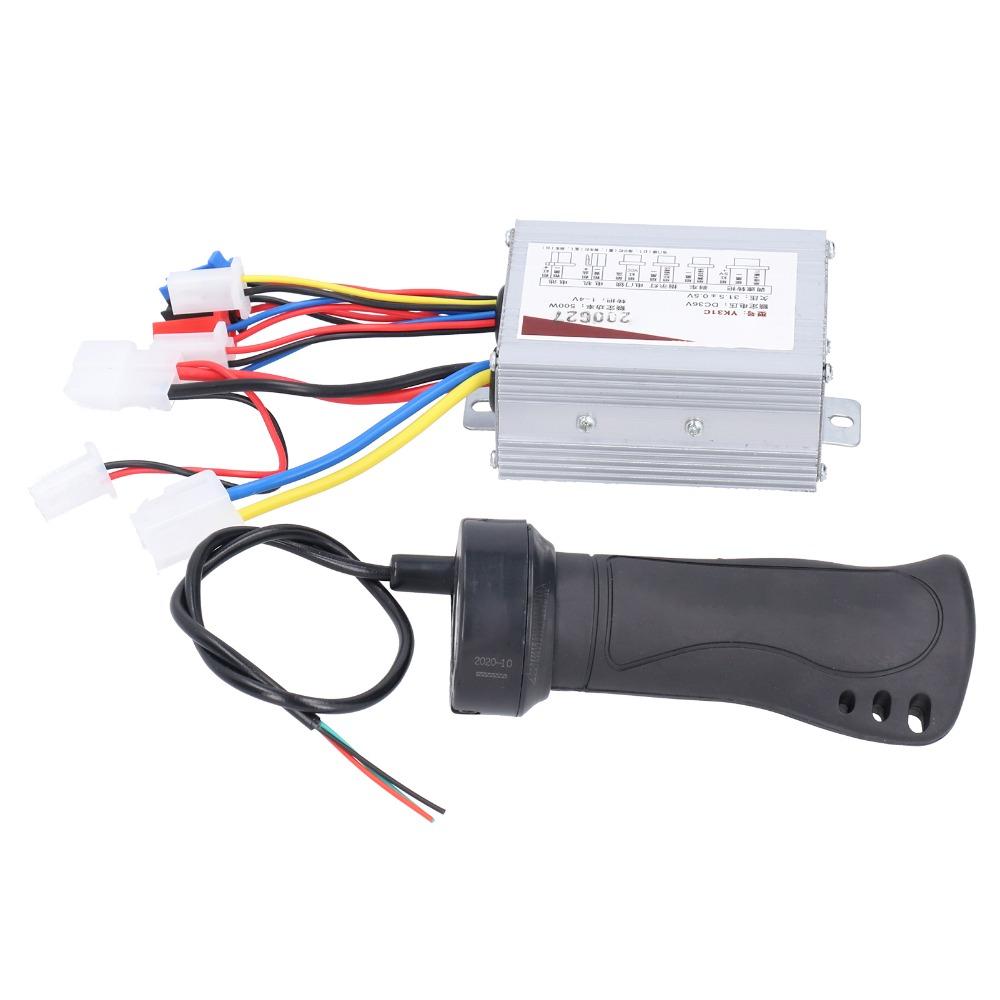 36V 500W Brushed Speed Controller with Throttle Grip Motor Controller  Electric Bicycle