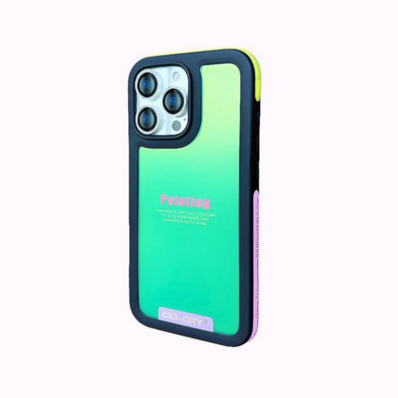 Dopamin-Farbe Magnetische Anti-Kollisions-Handyhülle für iPhone 16/15 Pro Max
