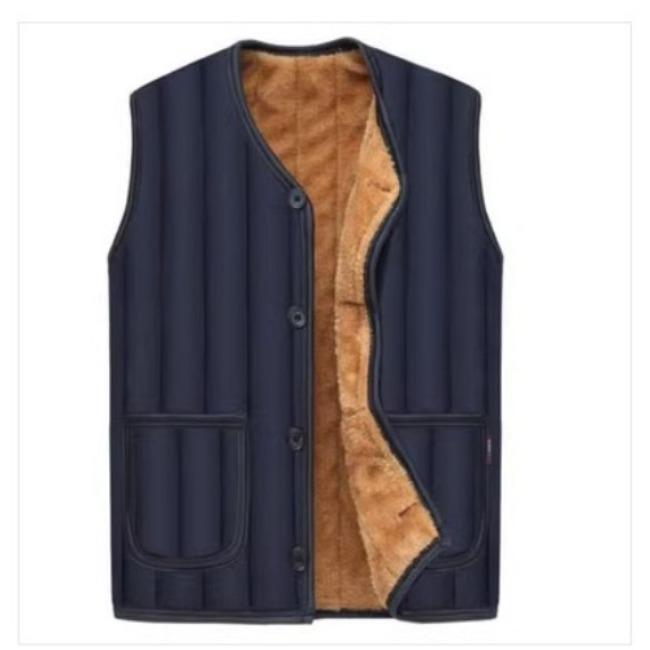 2023 Autumn/Winter New Large Chest Girth Strong Man Men's Vest Plush Casual Sweetheart Shoulder Large Horse Jacket Men's Warm Tank Top Men's Vest