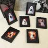 6 Stück Holz Halloween Fotorahmen Kühlschrankmagnete Aufkleber 3D Retro Geisterrahmen Kühlschrankmagnete Halloween Dekoration für Zuhause