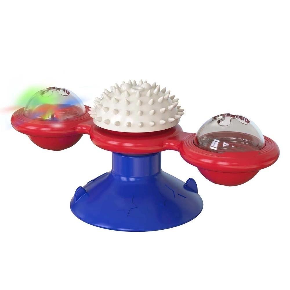 

Interactive Pet Training Toy Kitten Puppy Rotatable Plaything for Cat Pet Training красный