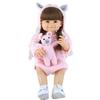 Adorable Pig Sweater Set for 55cm Realistic Doll - DIY Hairstyle & Dress-up Companion Gift