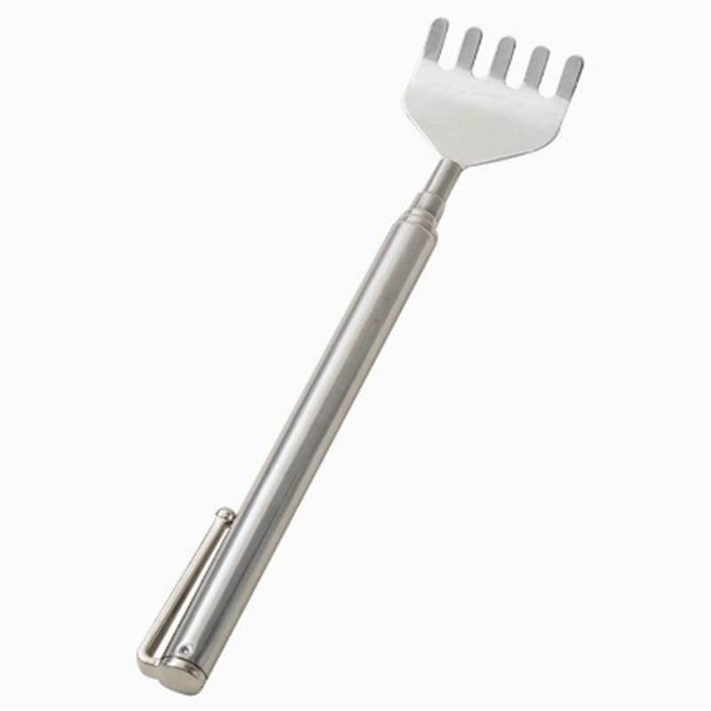 

Серебристая телескопическая чесалка для спины, массажер для спины, выдвижные портативные чесалки из нержавеющей стали, подарки для матерей, подарки для мужчин 1 Piece