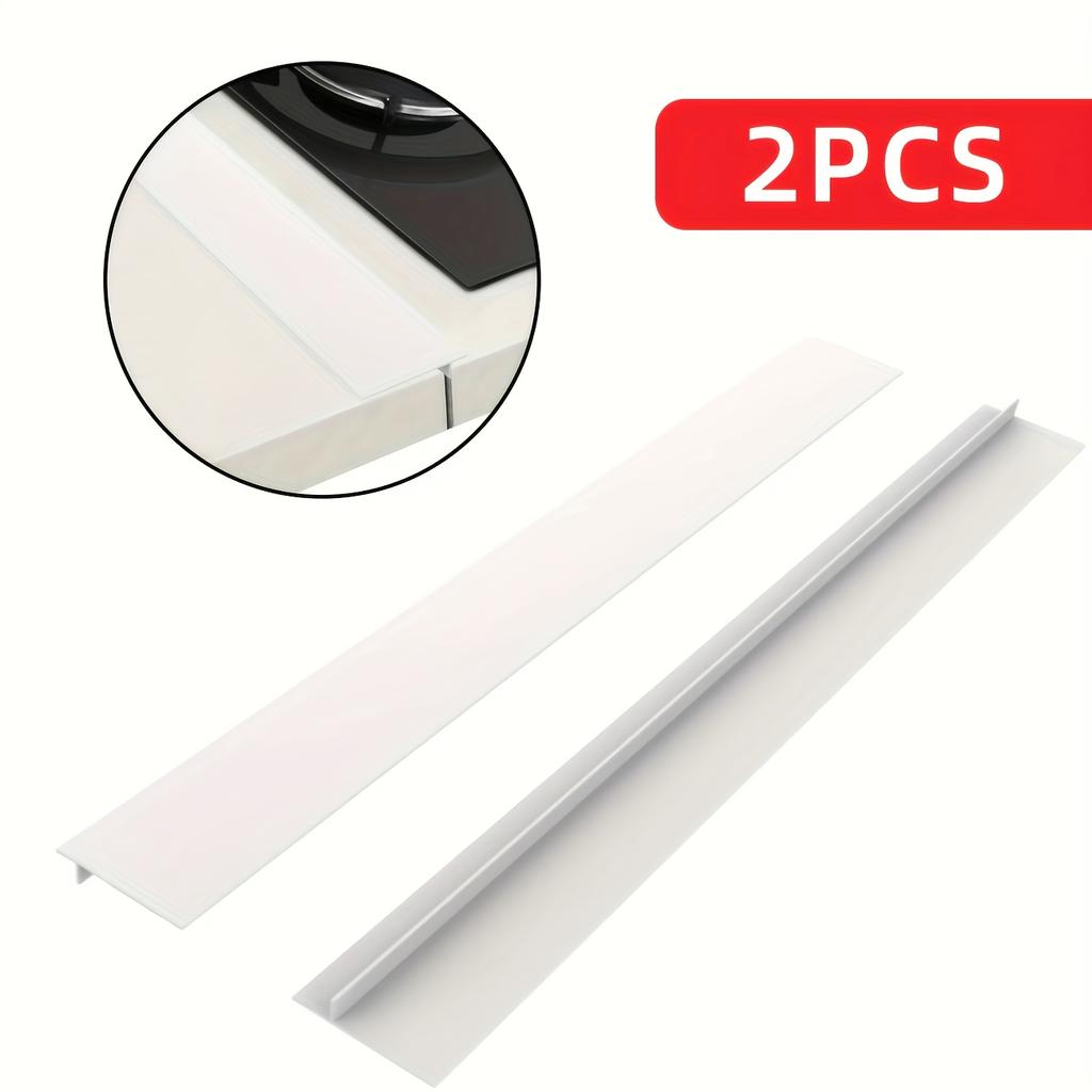 2pcs, 21-inch Sealing Strip Gap Strip Gap Cover Kitchen Oil Drain and Antifouling Sealing Strip Silicone Gap Seal
