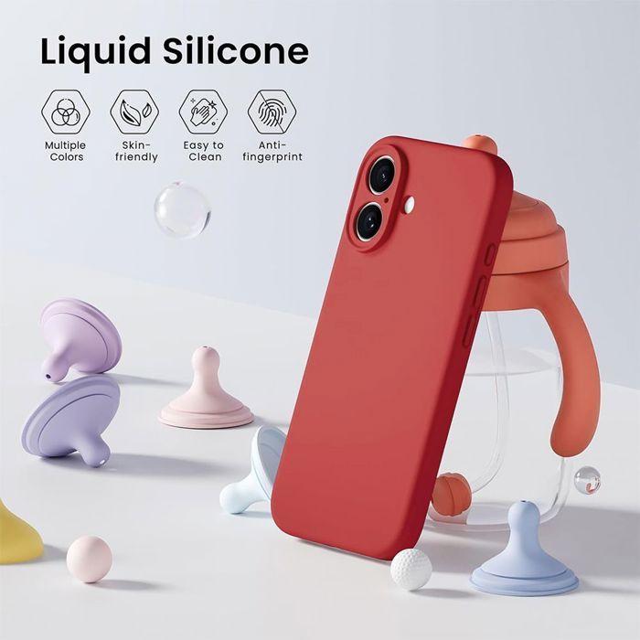 Coque de Téléphone - BOOLING - iPhone Air - Silicone Souple Anti-Rayures - Rouge - Élégante