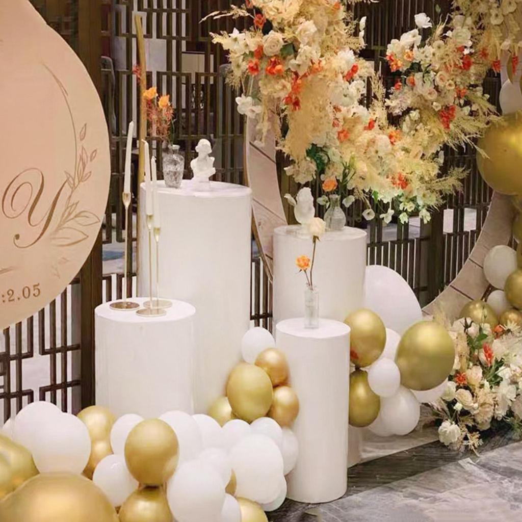 3/5Pcs Cylinder Pedestal Cake Stand Dessert Table Pillars Holiday Party Supplies for Valentine's Day Thanksgiving Birthday