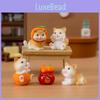 Creative New Year Lucky Orange Cat Blind Box Resin Craft Collectible Figurines
