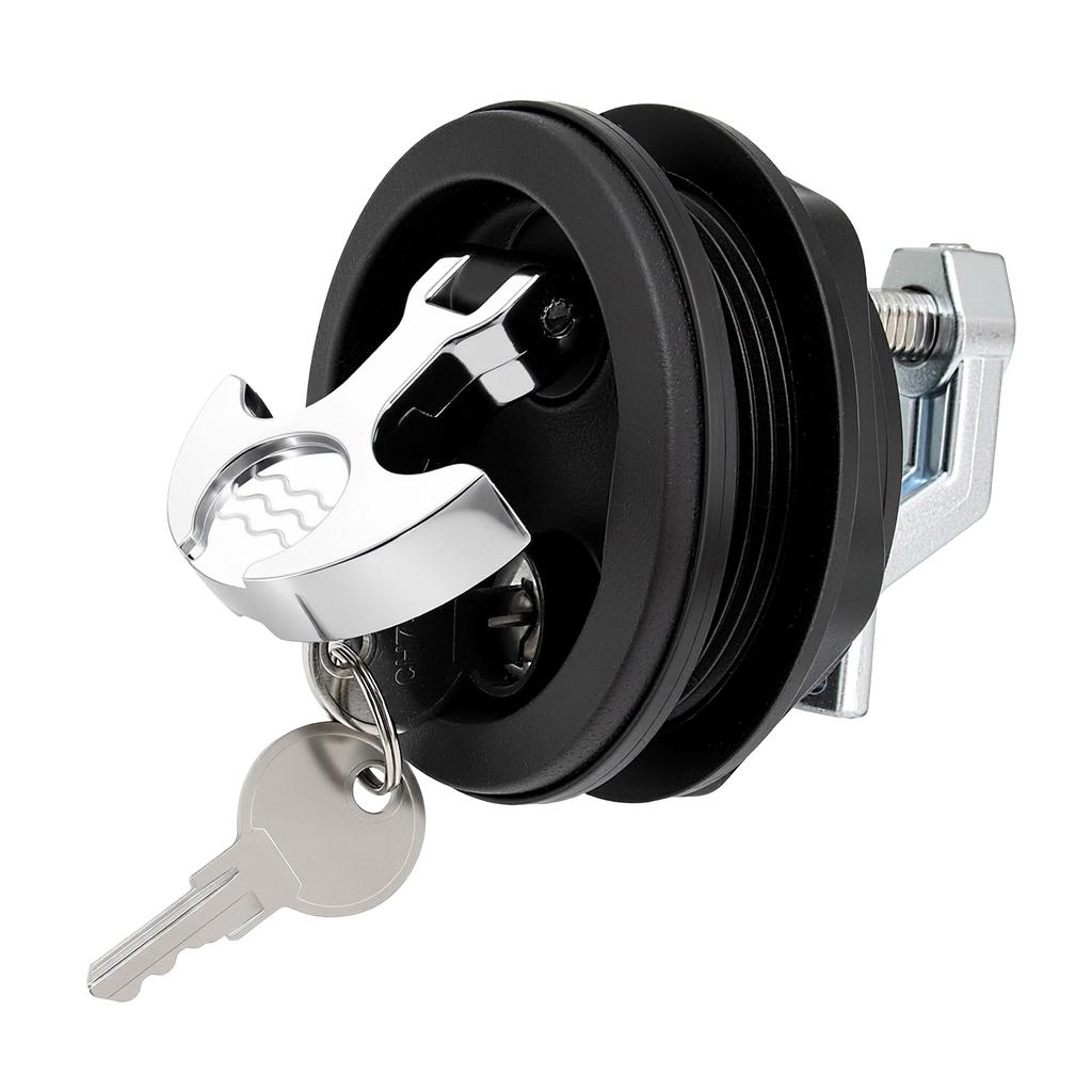 Marine Boat RV Yacht Deck Hatch Lock 316 Stainless Steel Round Flush Pull Lift Handle Latch With Key Hardware Accessories