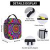 Psychedelic Summer Color Mandala Print Insulated Lunch Bag for Women Children Portable Food Boxes Thermal Lunch Box Tote