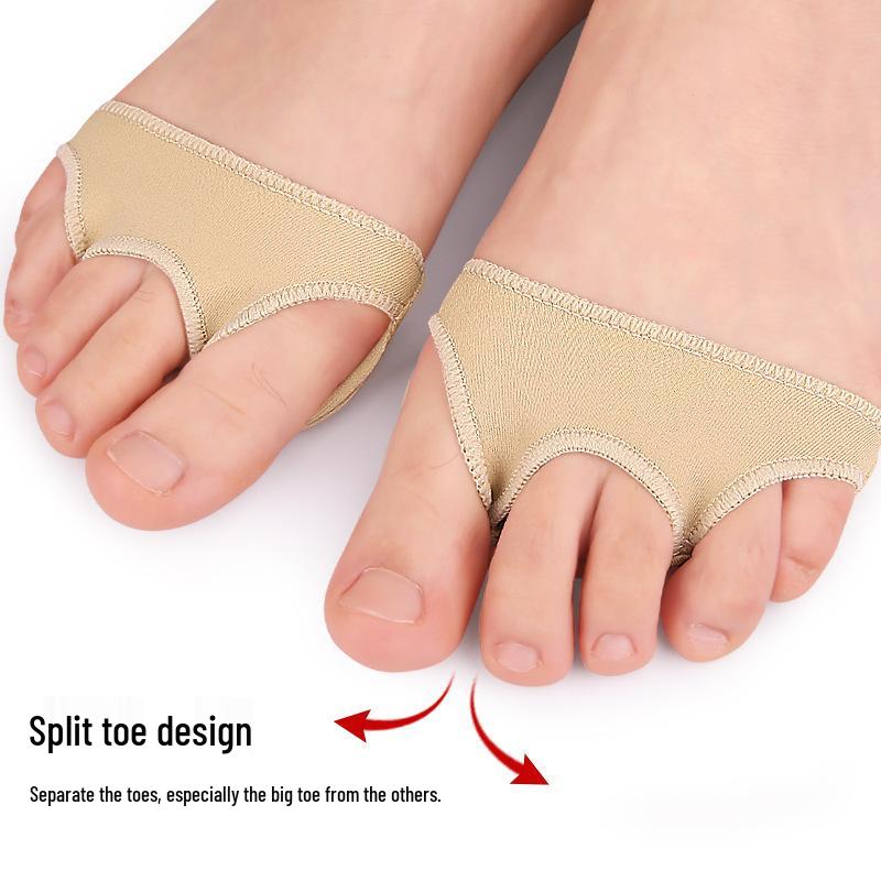 Women's High-Heel Three-Hole SEBS Forefoot Pads - Thickened, Anti-Slip, Anti-Wear, Half-Size Protection.
