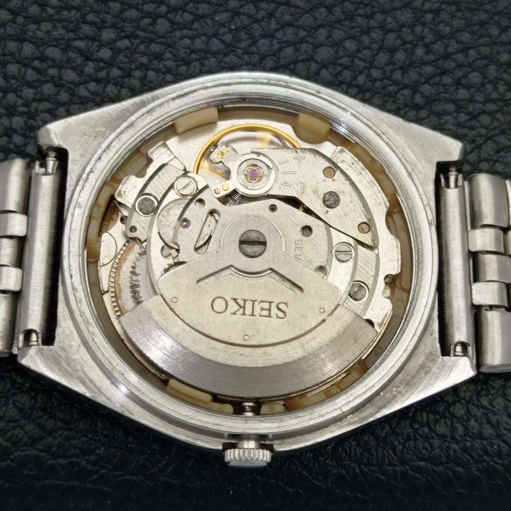 GENUINE VINTAGE SEIKO 5 AUTOMATIC 6309A JAPAN MENS GOLDEN DIAL WATCH A702603-1 R209-a702603