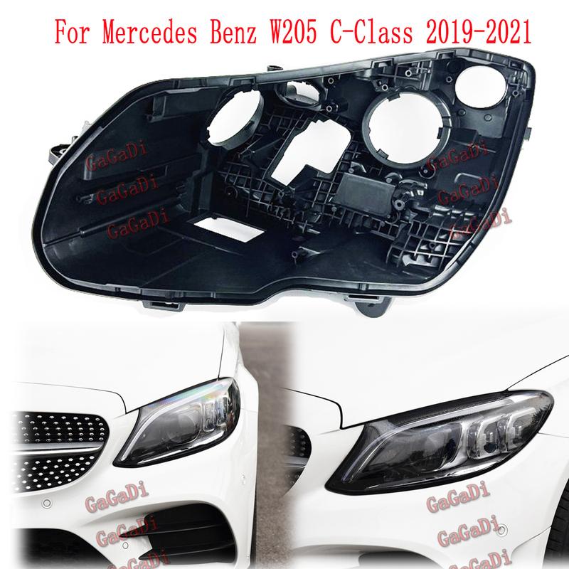 High Configuration For Mercedes Benz W205 C-Class 2019-2021 Car Light Rear Base Front Headlight Back Housing