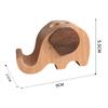 Elephant Pen Holder Phone Stand  Wooden Elephant Shaped Desk Organizer Decor Elephant Gifts for Women