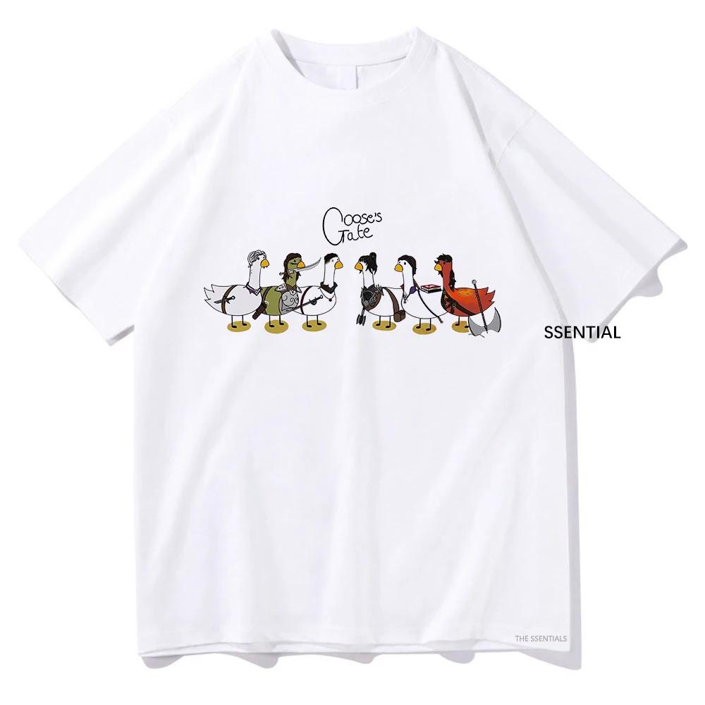 Goose Astarion T Shirt Cartoon Goostarion Tops Funny MenWomen Aesthetic TShirt Unisex High Quality Cotton Tees Kawaii Shirts S