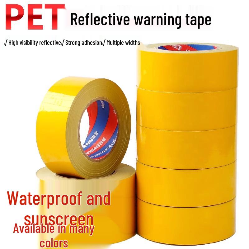 Red Reflective Pipeline Warning Tape - 5CM, 10CM, 20CM