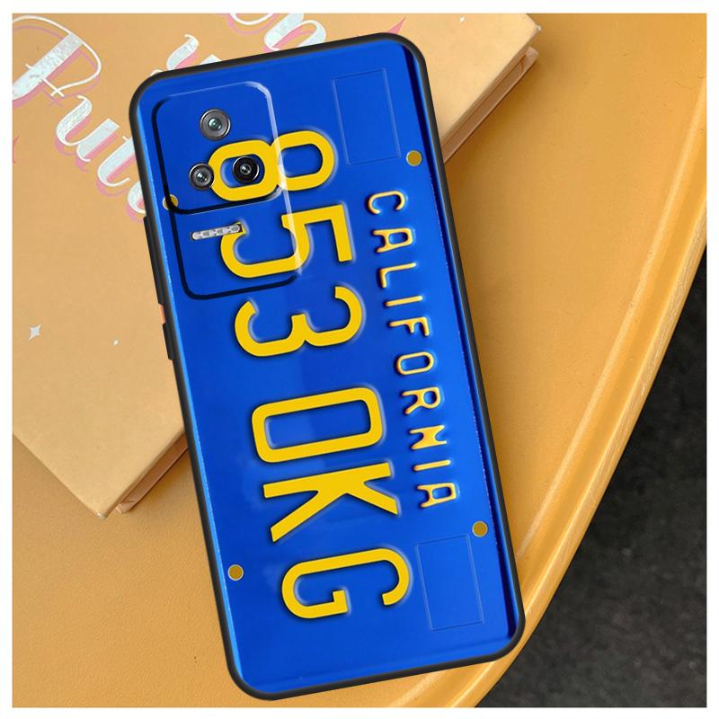 Retro License Plate Number Funda For Xiaomi 15 14 Ultra 17 Pro Max 13T 14T 15T POCO F5 F6 F7 Pro X5 X6 X7 F8 Ultra Case