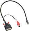 LINDY To Mini DisplayPort Conversion Cable with USB Power DVI-D Cable, 0.5m (Part Number 41995)