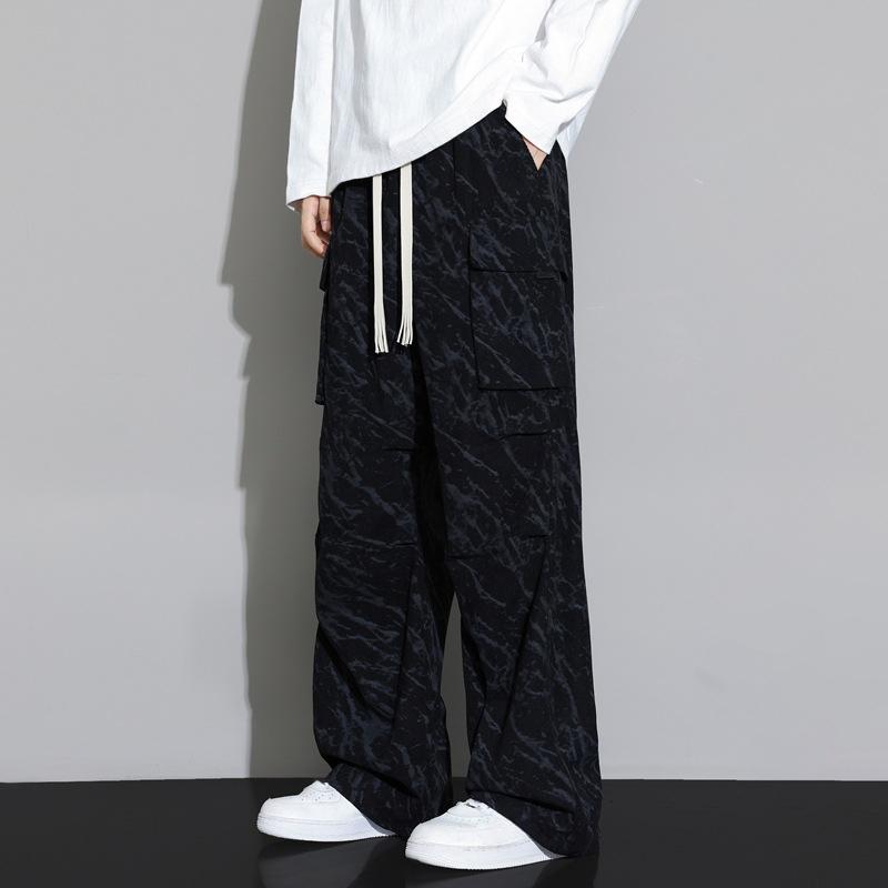 

Весна Осень Спортивные Штаны Мужские Повседневные Широкие Прямые Брюки Мужские Мешковатые Спортивные Штаны 3XL