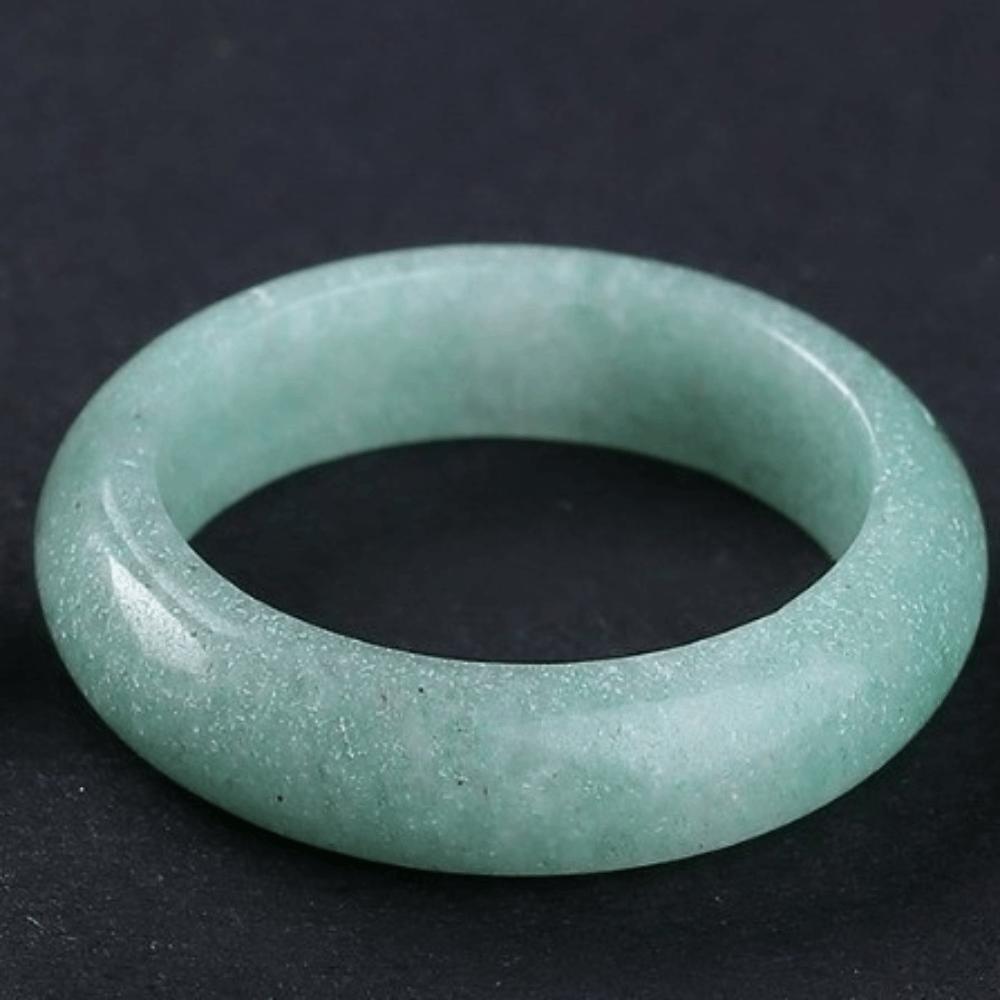 Obsidian Stone Crystal Stone Band Rings Natural Crystal Jewelry Finger Ring Minimalist Ring Women