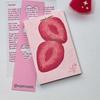 M5 Korean-Style Strawberry & Caramel Memo Pad with Grid Background