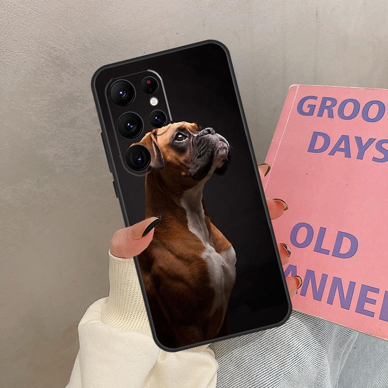 

Boxer Dog Case For Samsung Galaxy S25 Ultra S20 S21 S22 S24 S23 Ultra S9 S10 Plus S25 FE Cover Coque Galaxy S24 Plus