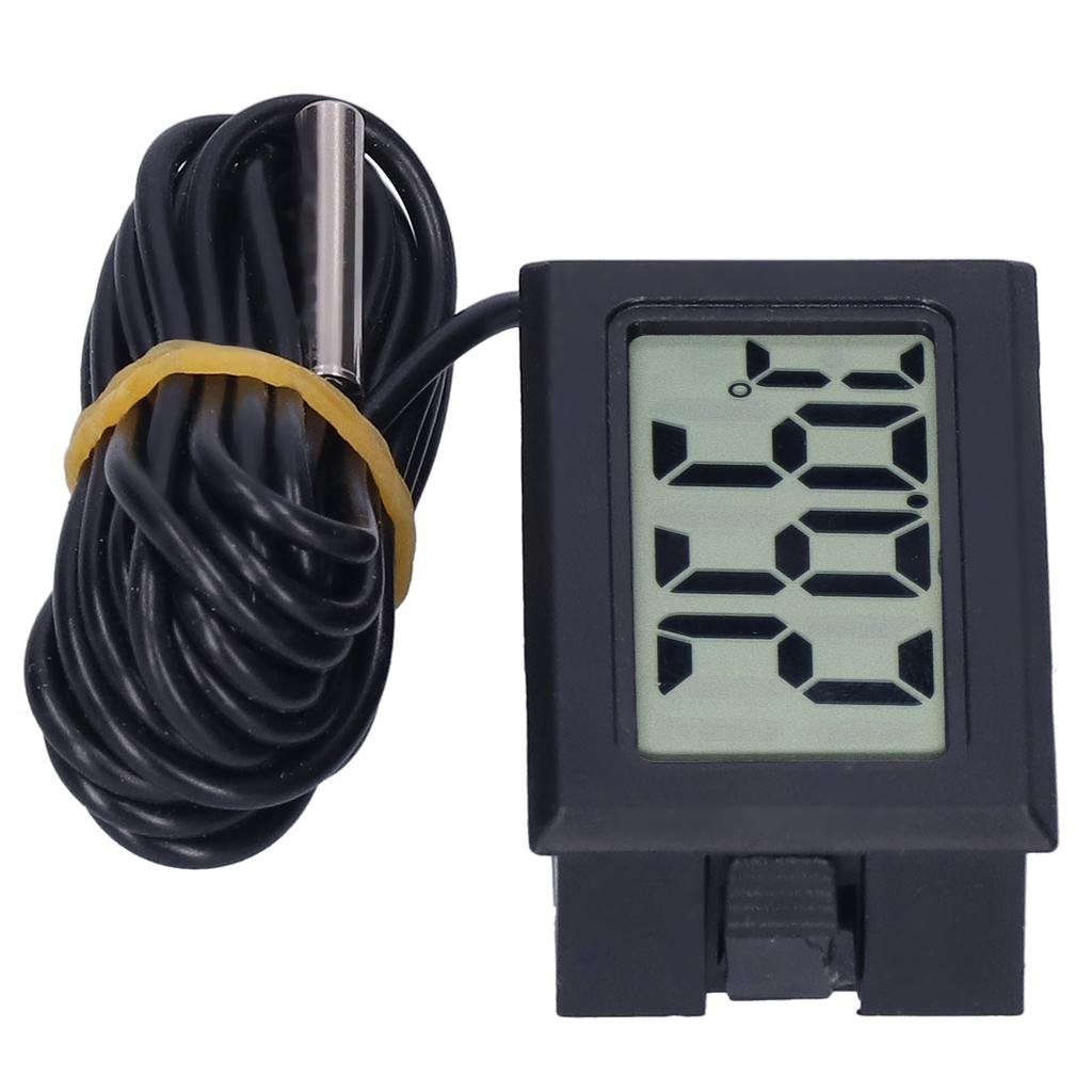 Digital Thermometer   LCD Wired Electronic Temperature Measurement Instrument FY13001