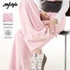 MJ STYLE Women's Plush Wide-Leg Towel Pants