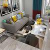 Lovely Pug Dog Water Absorption Anti-Slip Door Mat Cartoon Cute Animal Carpets Bedroom Rugs Decorative Stair Mats Home Decor
