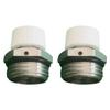 2Pcs Radiator Bleed Valve 1/2 Inch 1/4'' 3/8'' Brass Automatic Bleed Valve Drain Valve With Plastic Head For Heating Systems