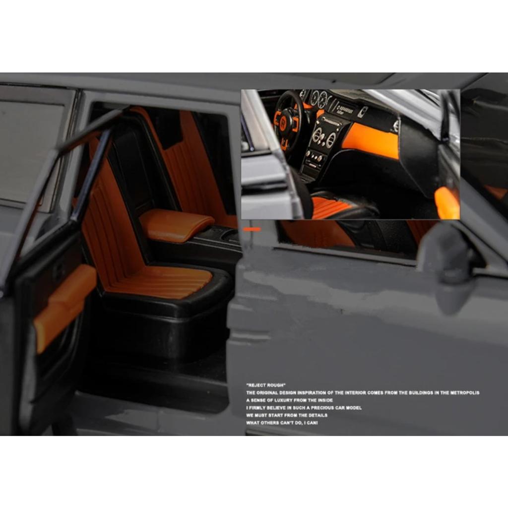 Large Size 1/20 Rolls Royce SUV Cullinan Alloy Luxy Car Model Diecast Metal Toy Vehicles Car Model Sound and Light Children Gift