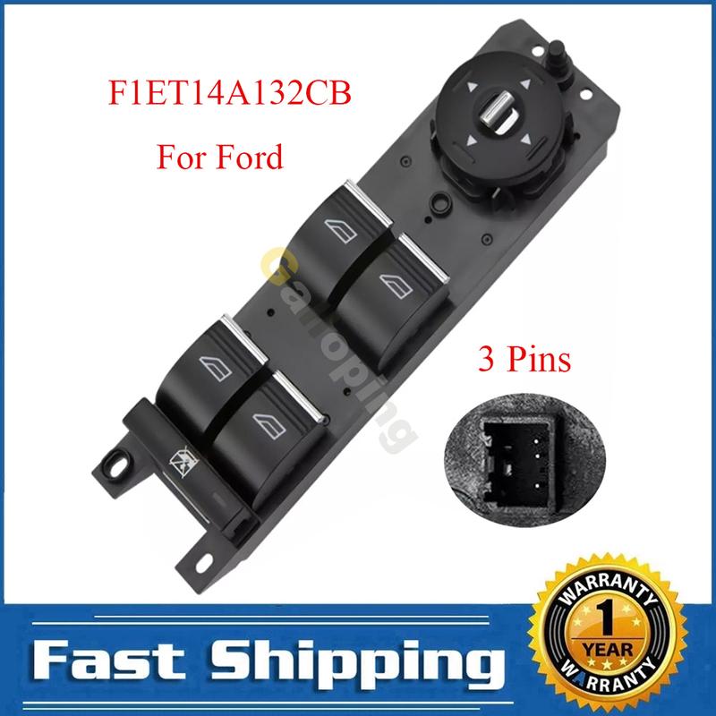 

Front Left Electric Power Master Window Lifter Switch Control Regulator Button for Ford Focus ST 2012 - 2017 F1ET14A132CB