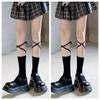 Fashion Stockings Bandage Lolita Long Knee Socks Korea Style Women White Cotton Socks Japanese Cosplay JK Girls Cute Hosiery