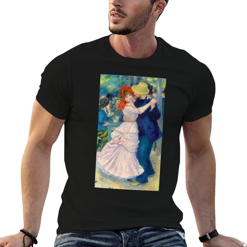 Dance at Bougival Pierre Auguste Renoir TShirt Soft AntiShrink Cotton Tee
