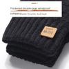 Fleece Lined Fashion Warm Women Men Black Cable Knitted Winter Touch Screen Gloves