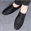 Pánské kožené boty módní měkká podrážka ležérní kožené boty módní trendy mokasíny řidičské boty lehké ploché boty pánská obuv