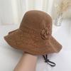 NEW UV Protection Knitting Cap Wide Brim Breathable Bucket Hat Foldable Beach Cap Women