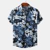 2026 Summer Men's Short Sleeve Floral Shirt - European and American Style
