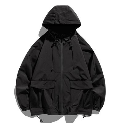 Couple Outdoor Hooded Jacket Men's Trendy Brand Work Jacket Mountaineering Jacket Men's Mountain Style Hong Kong Style Top