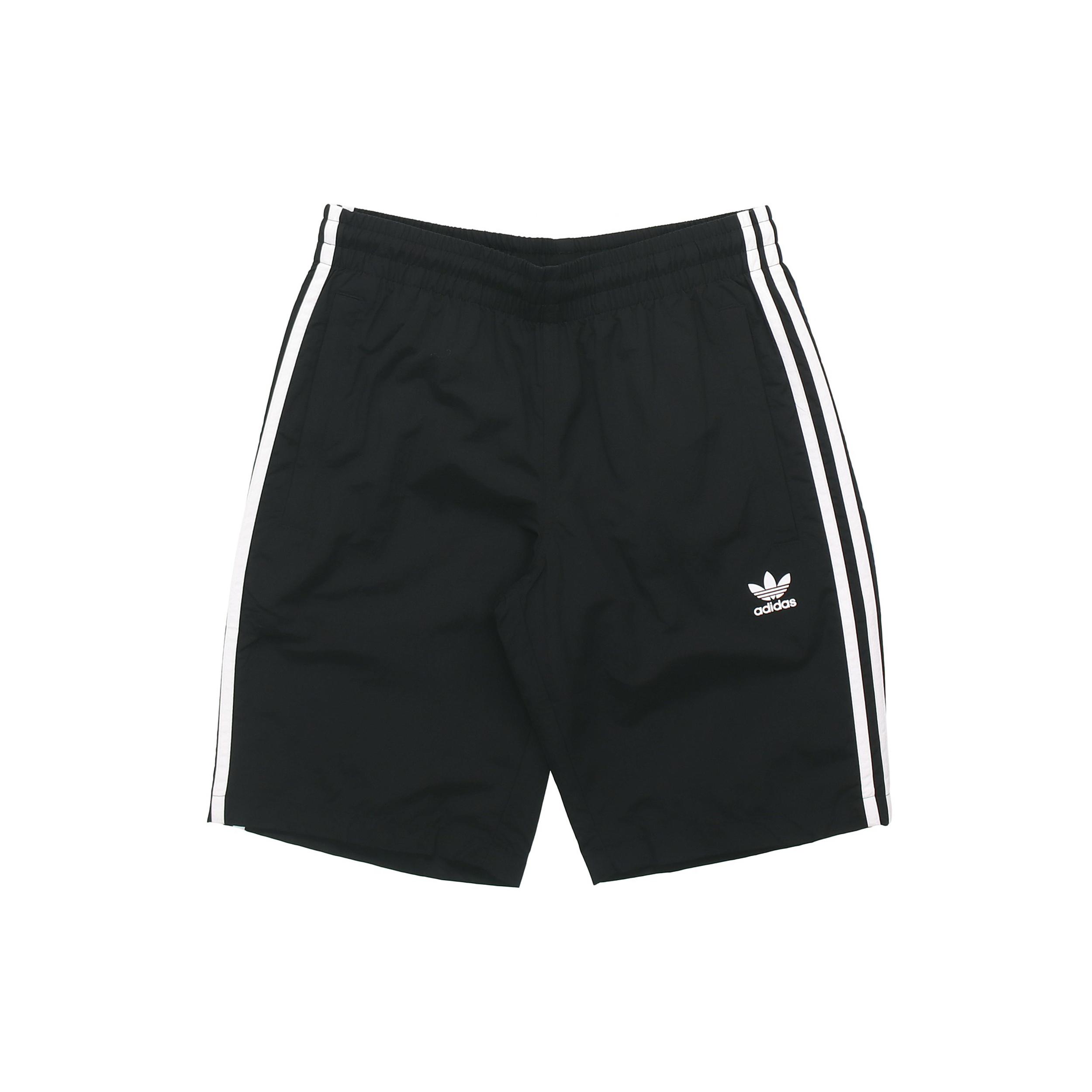 adidas originals 3-stripes Swim Stripe Casual Sports Shorts Black Men s CW1305 M