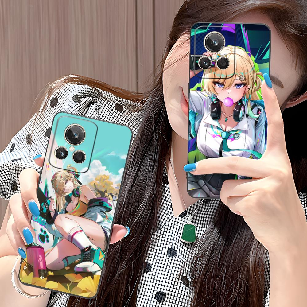 Wuthering Waves Lynae Phone Case for Realme 15 14 13 12 11 10 9 Pro Plus T I Lite 5G Colorful Printing Cover Cover Luxury Pretty