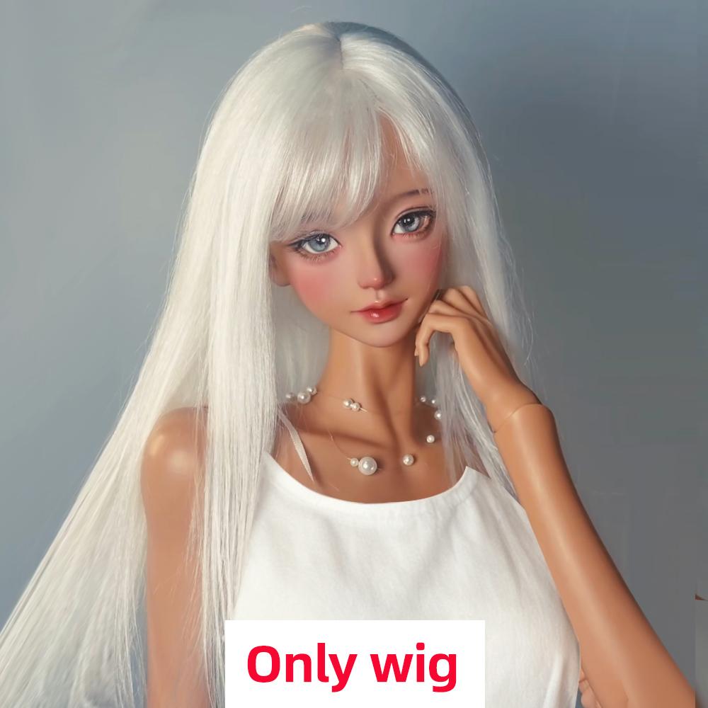 Awen Bjd Wig Mohair 1/4, 1/6 BJD Bangs Straight Short High-layered Long Hair for 30-40cm BJD DD SD Doll Hair In Multiple Colors