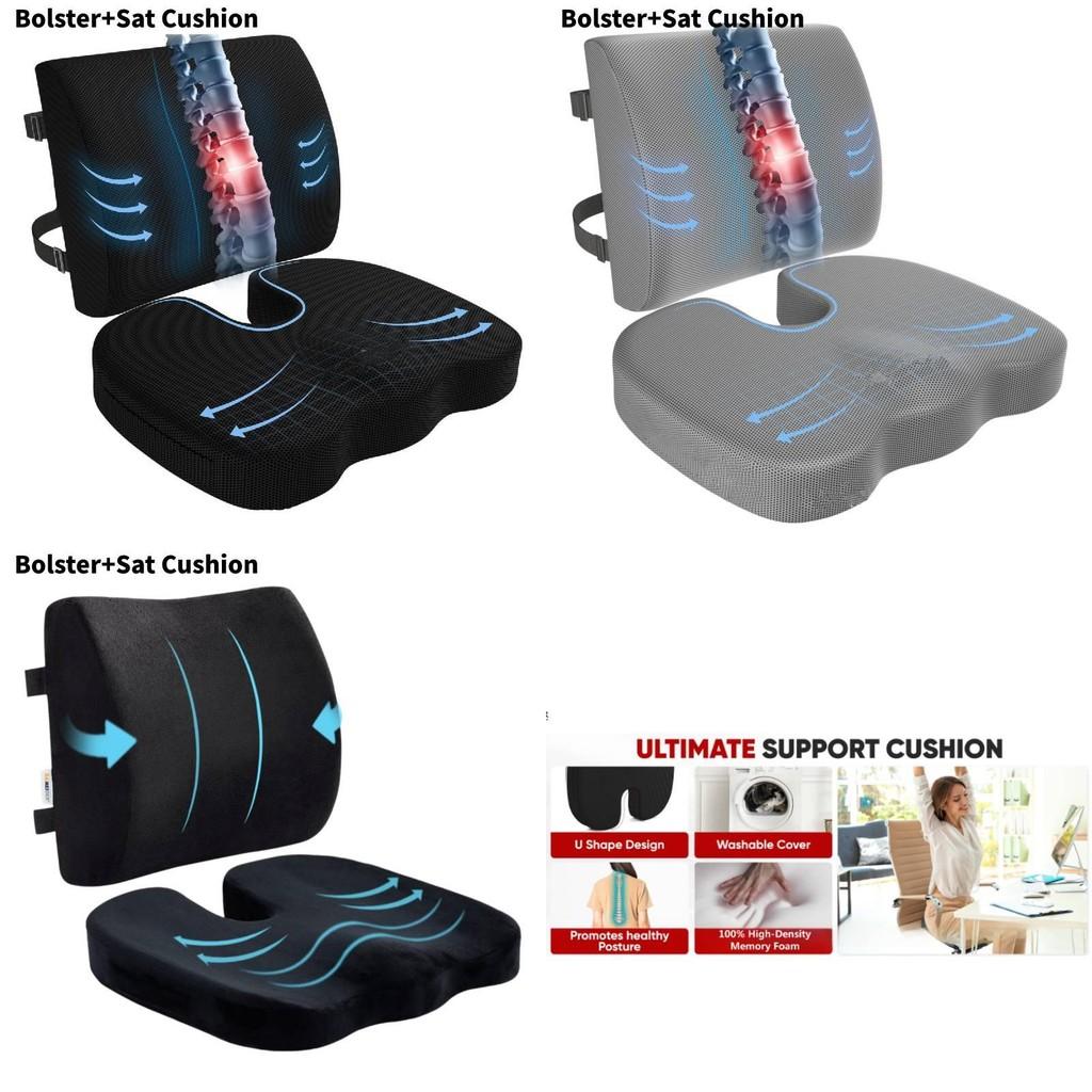 Ergonomic Memory Foam Car Seat Cushion Comfortable And Supportive Backrest For Office Chair