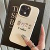 Phone Case Leather Texture Simple Coffee Pattern For iPhone 17 Air 11 13 14 12 15 16 Pro Max XS XR 7 8 Plus 16E Bumper TPU Cover