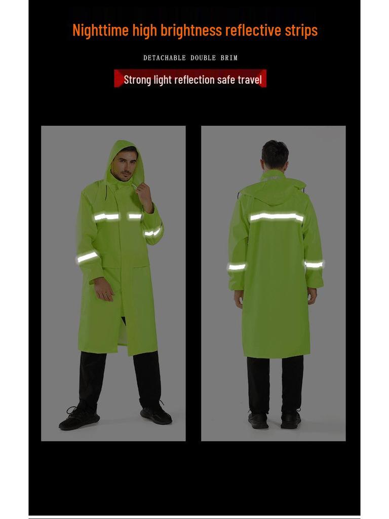 Men's Fluorescent Green Stormproof Reflective Cycling Jumpsuit
