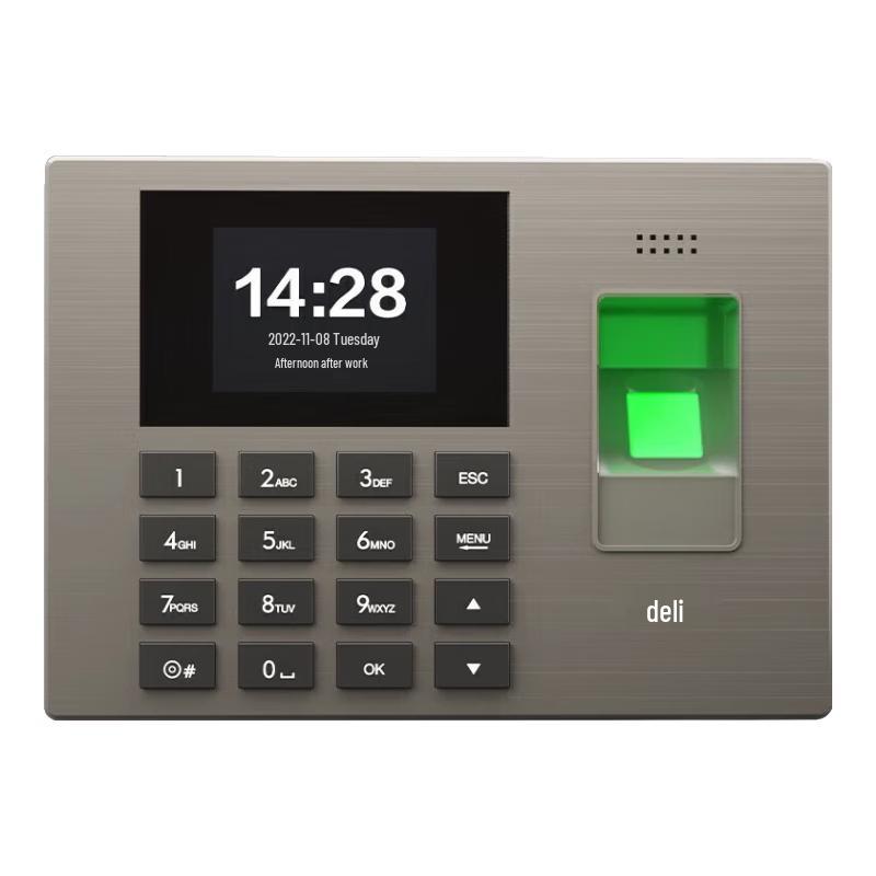 Deli 14060W Fingerprint Time Attendance Machine