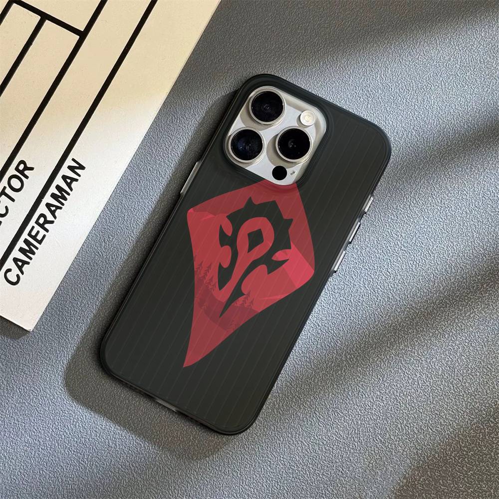 Game World Of Warcraft For IPhone 17 16 15 Plus Pro Max 12 14 Plus 11 13 Wave Corrugated Stripe Funda Phone Cover