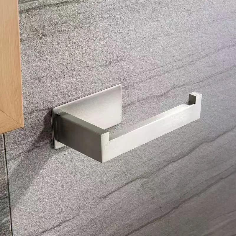Durable Stainless Steel Toilet Paper Holder - Wall Mounted Bathroom Tissue Dispenser for Home, Kitchen and Hotel Use